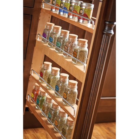 Rev-A-Shelf Rev-A-Shelf Wood Base Filler Pull Out Organizer for New Kitchen Applications wSoft Close 432-BFSC-3C